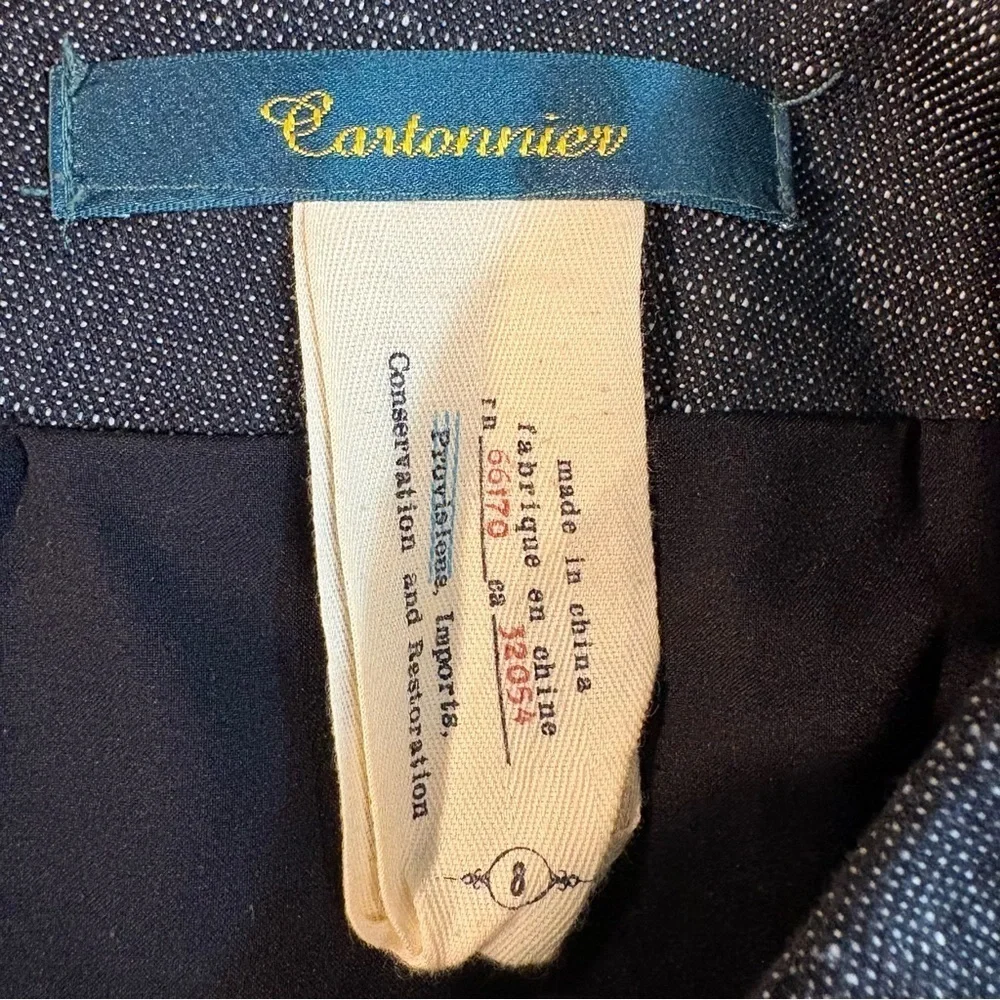 Anthropologie Cartonnier Career Office Ruched Pencil Skirt Size 8